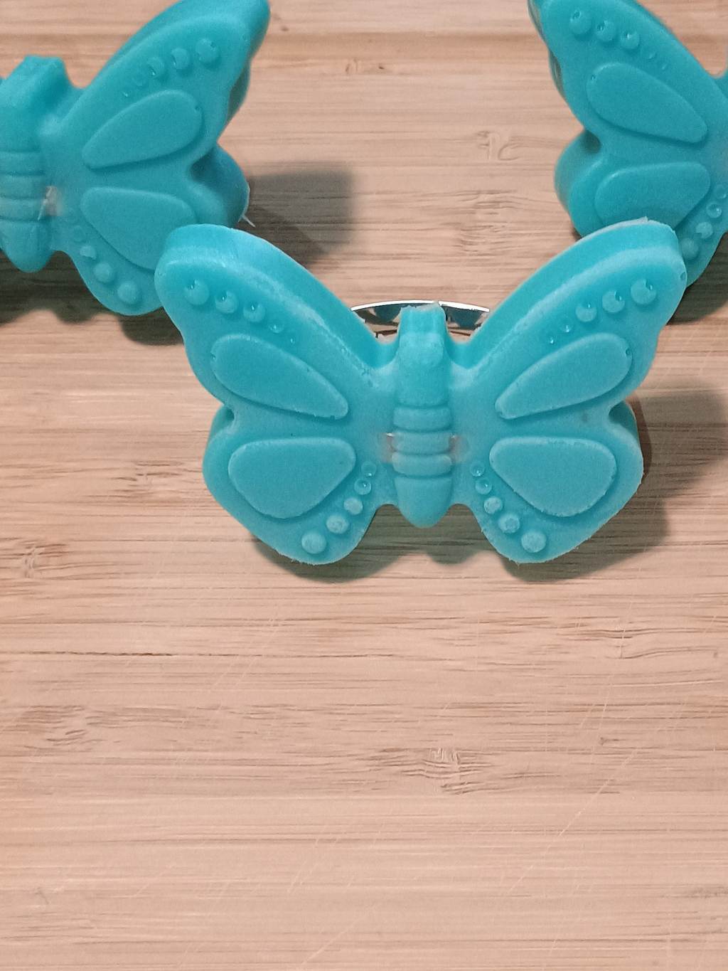 Butterfly soap towel rings